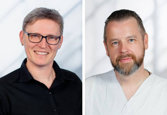 Fotos der beiden Mitglieder unseres Gleichstellungs-Teams